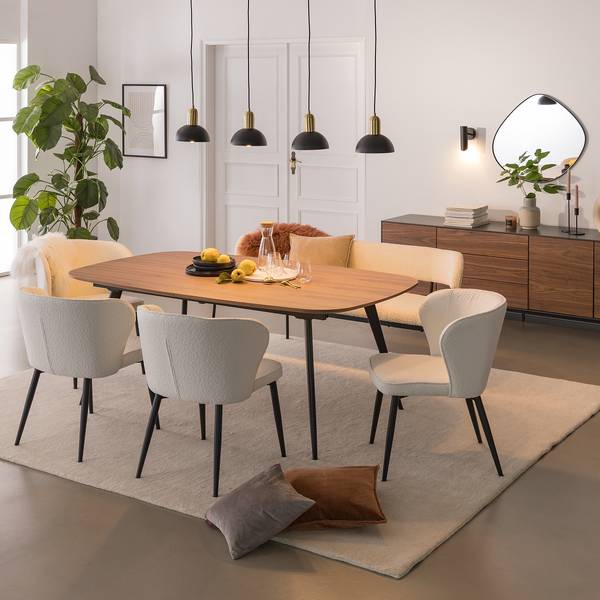 Polsterstuhl Mechta 2er-Set - Weiß