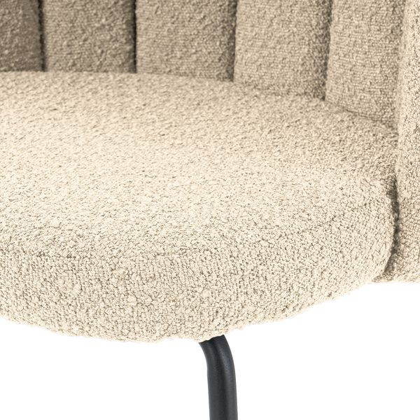 Polsterstuhl AKARIT 2er-Set - Creme