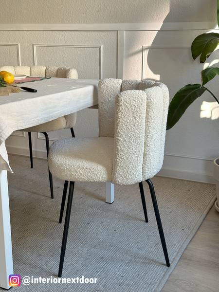 Polsterstuhl AKARIT 2er-Set - Creme