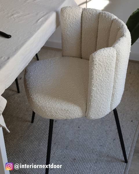 Polsterstuhl AKARIT 2er-Set - Creme
