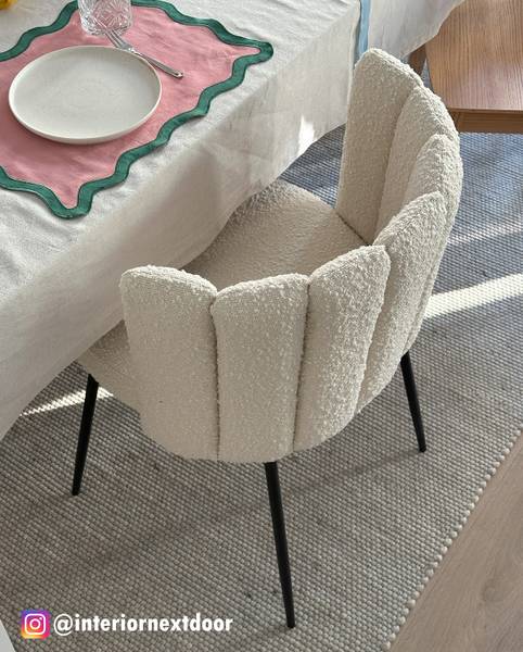 Polsterstuhl AKARIT 2er-Set - Creme