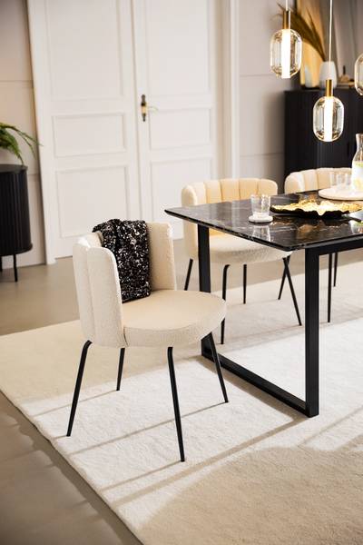 Polsterstuhl AKARIT 2er-Set - Creme