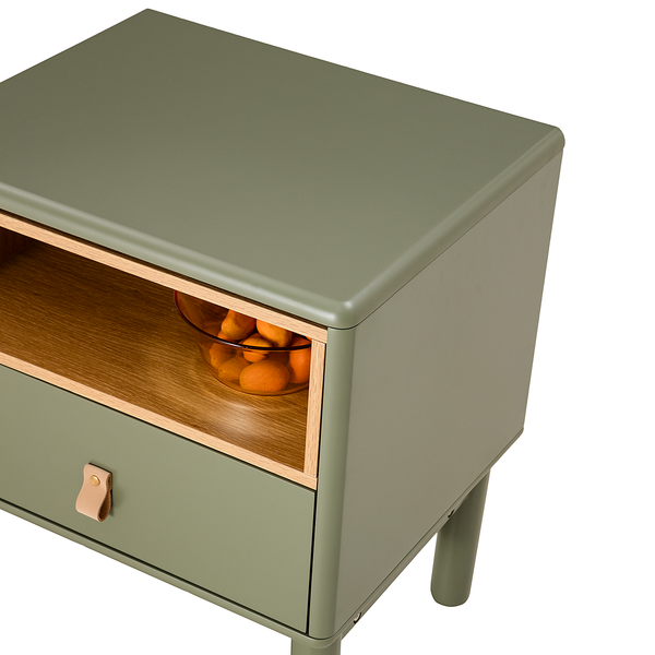 Nachtkommode LINDALE - Olivgrün