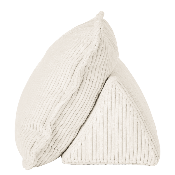 Rückenkissen MONTIEL - Cordstoff Riganton: Weiß