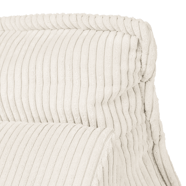 Rückenkissen MONTIEL - Cordstoff Riganton: Weiß