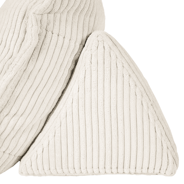 Rückenkissen MONTIEL - Cordstoff Riganton: Weiß