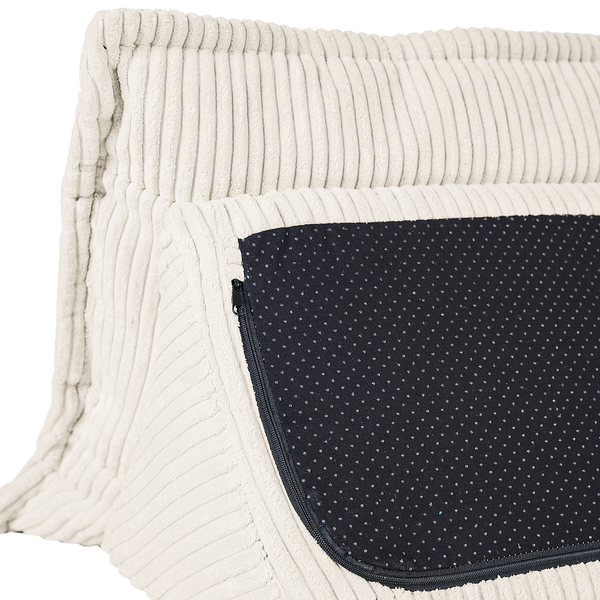 Rückenkissen MONTIEL - Cordstoff Riganton: Weiß