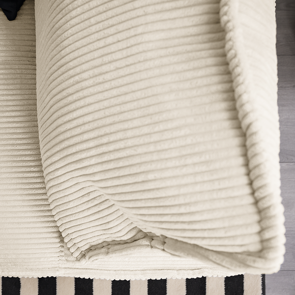 Rückenkissen MONTIEL - Cordstoff Riganton: Weiß