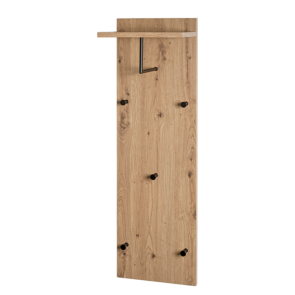 Garderobenpaneel Dunnet 100 cm - Wildeiche Dekor