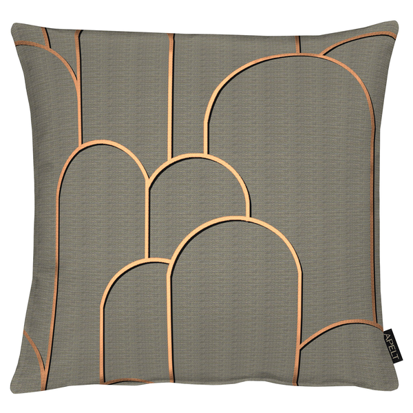 Dekokissen Vision - Polyester / Viskose - Braun - 48 x 48 cm - Braun