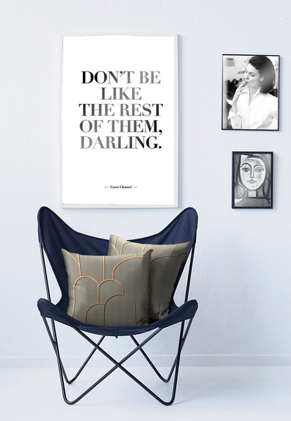 Dekokissen Vision - Polyester / Viskose - Braun - 48 x 48 cm - Braun