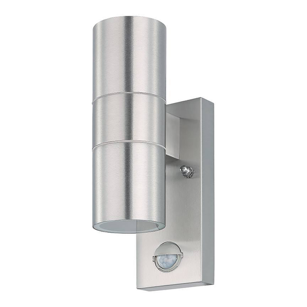 LED-Wandleuchte Riga 5 - Edelstahl / Glas  - 2-flammig - Silber