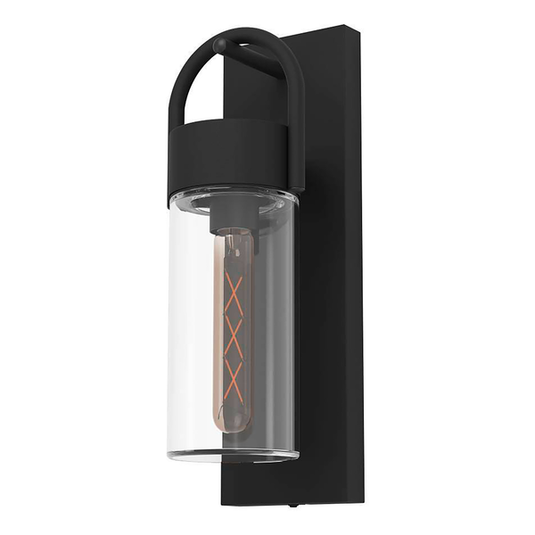 Wandleuchte Carraro - Stahl / Glas  - 1-flammig - Schwarz
