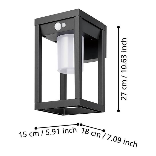 LED-Wandleuchte Martano - Aluminium / Kunststoff  - 1-flammig