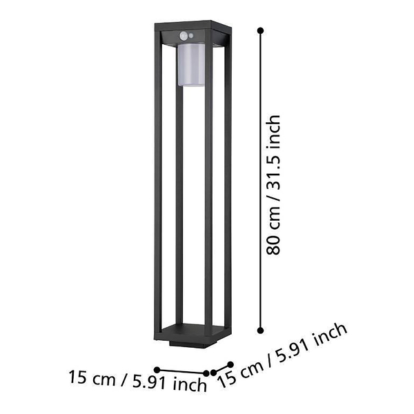 LED-Wegeleuchte Martano - Aluminium / Kunststoff  - 1-flammig