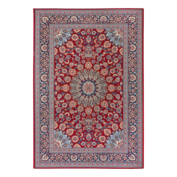In-& Outdoor Teppich Kadi - Polyester / Polypropylen - Rot / Blau - 120 x 180 cm