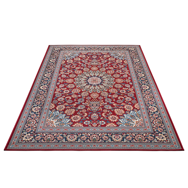 In-& Outdoor Teppich Kadi - Polyester / Polypropylen - Rot / Blau - 120 x 180 cm
