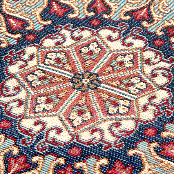 In-& Outdoor Teppich Kadi - Polyester / Polypropylen - Rot / Blau - 120 x 180 cm