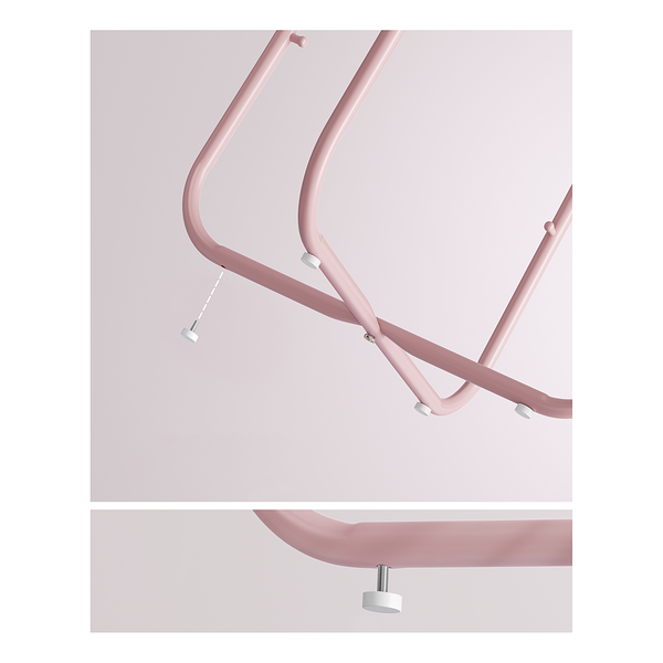 Beistelltisch Ponoka - Rosa / Weiß