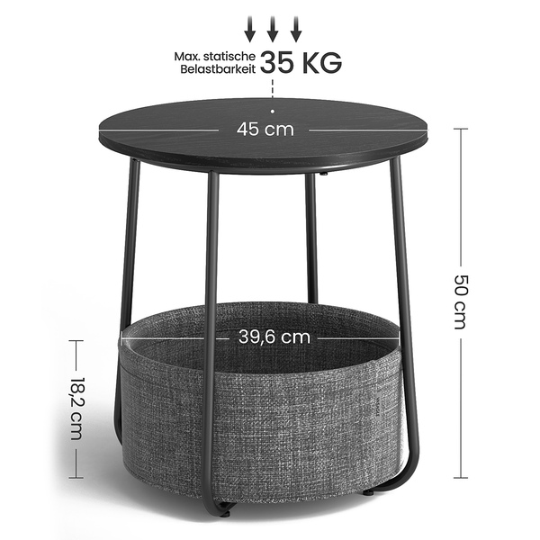 Beistelltisch Ponoka - Rosa / Weiß