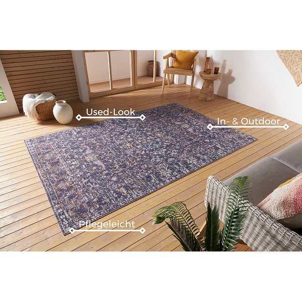 In - und Outdoor Teppich Sues - Polypropylen - Violett - 120 x 170 cm
