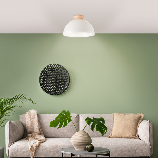 Deckenleuchte Nalam - Eisen / Eiche - 1-flammig