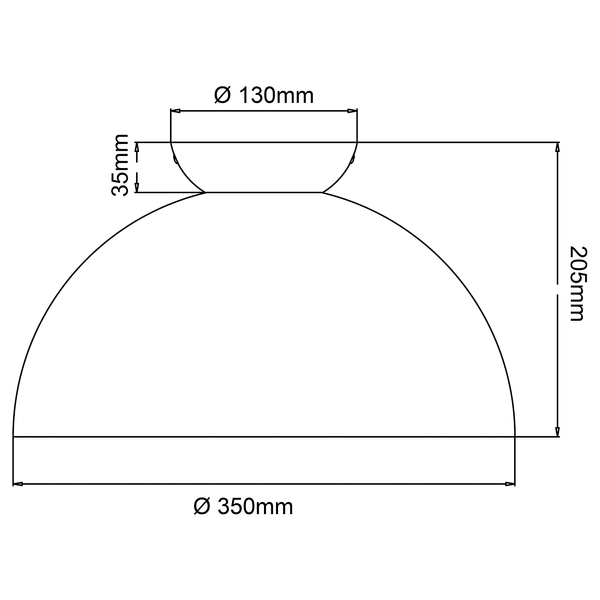 Deckenleuchte Nalam - Eisen / Eiche - 1-flammig