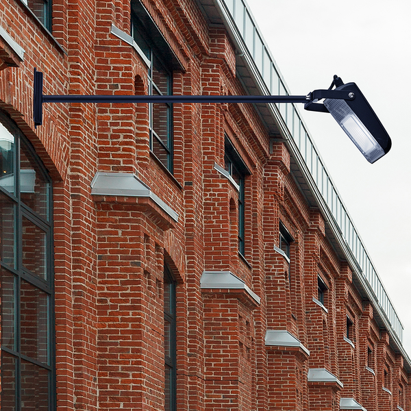 Wandleuchte Brest - Aluminium - Schwarz