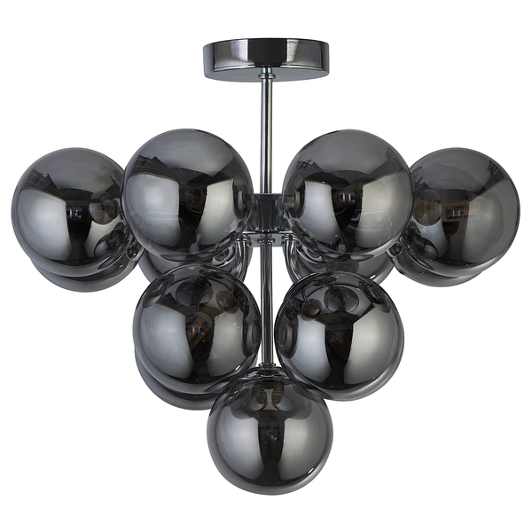 Deckenleuchte Berry - Stahl - Silber