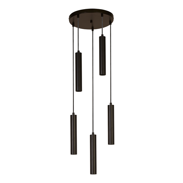 Pendelleuchte Multi Drop - Stahl - Schwarz