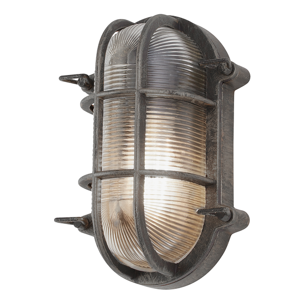 Deckenleuchte Torto Oval - Aluminium - Schwarz