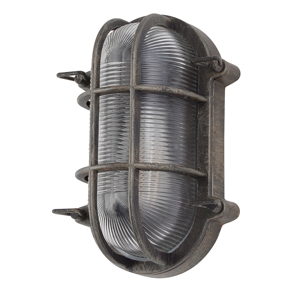 Deckenleuchte Torto Oval - Aluminium - Schwarz