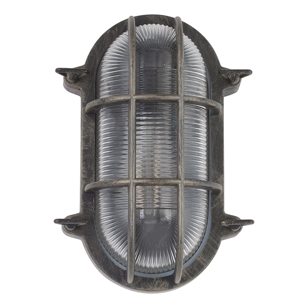 Deckenleuchte Torto Oval - Aluminium - Schwarz