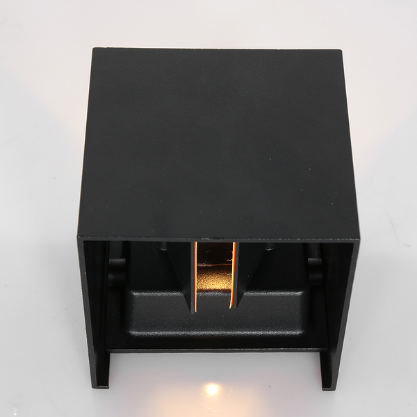 Wandleuchte Muro - Eisen / Baumwolle - 2-flammig - Schwarz