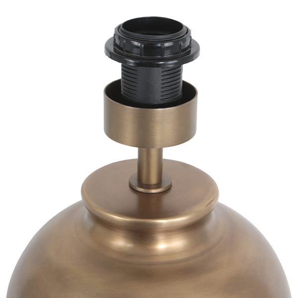 Tischleuchte Brass Typ B ohne Schirm - Eisen / Baumwolle - Kupfer - 1-flammig