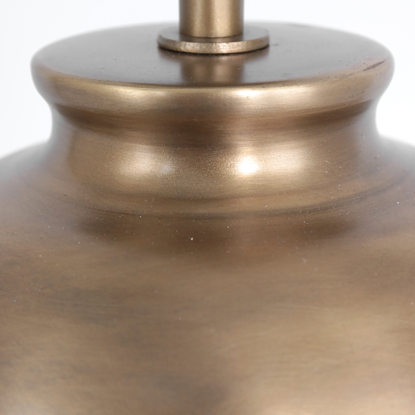 Tischleuchte Brass Typ B ohne Schirm - Eisen / Baumwolle - Kupfer - 1-flammig