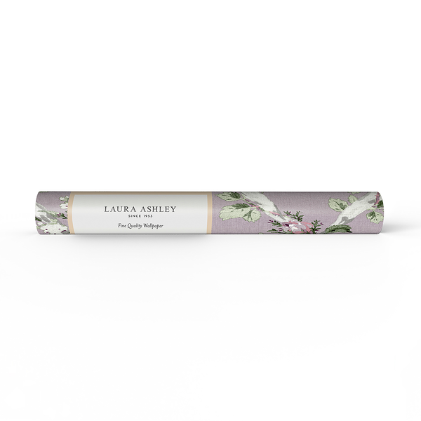 Vliestapete Laura Ashley Elwyn - 10 m x 52 cm - Violett