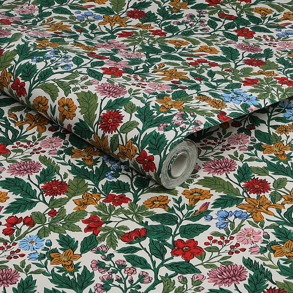 Vliestapete Arts and Crafts Floral - 10 m x 52 cm