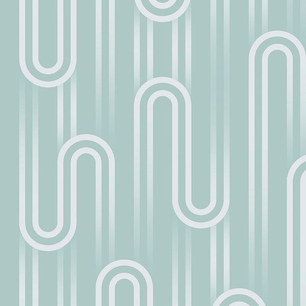 Vliestapete Envy Ups n Downs - 10 m x 52 cm - Grün