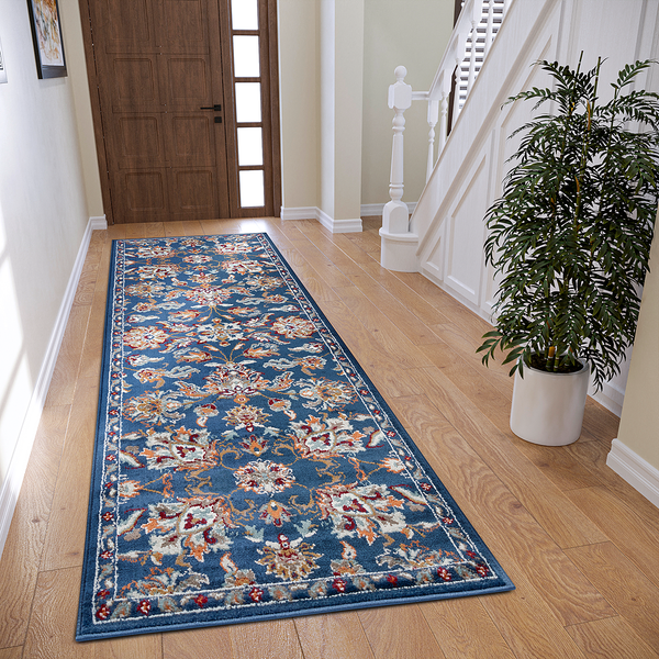 Orientteppich Caracci - Polypropylen - Dunkelblau - 80 x 240 cm