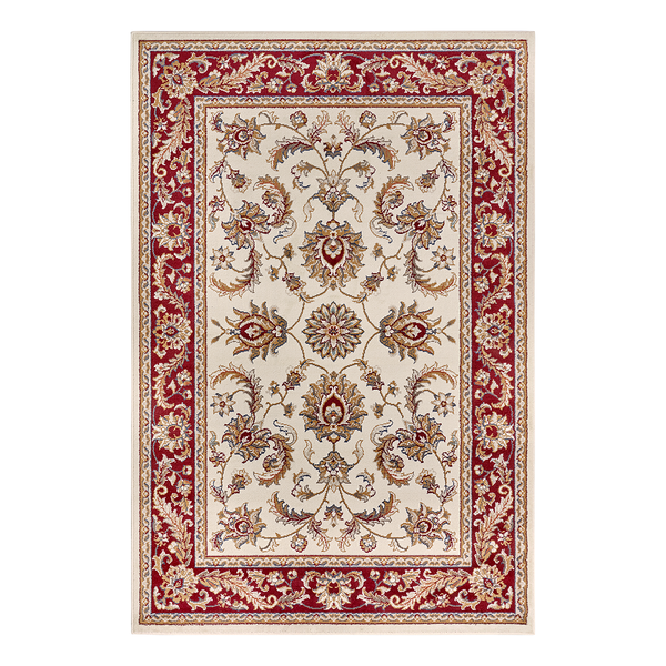 Orientteppich Reni - Polypropylen - Beige / Rot - 80 x 120 cm