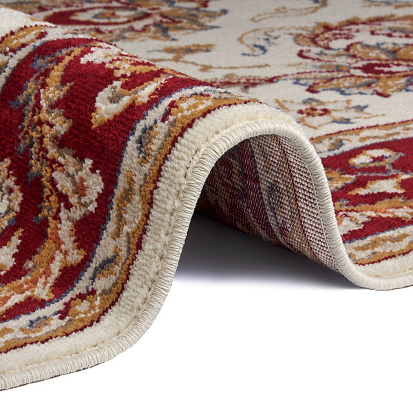 Orientteppich Reni - Polypropylen - Beige / Rot - 80 x 120 cm