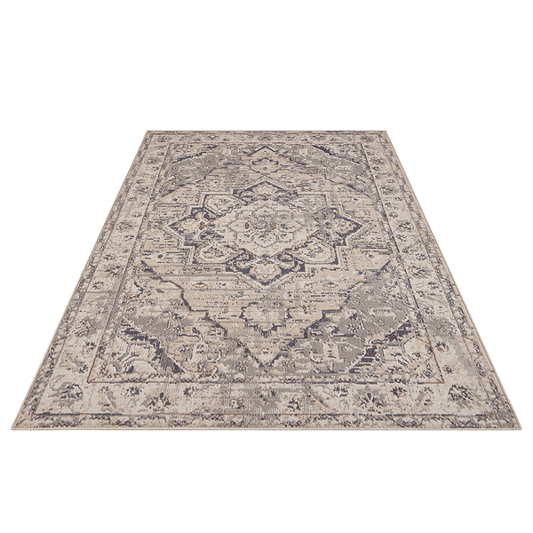 Kurzflorteppich Sand - Polypropylen - Creme / Beige - 80 x 120 cm