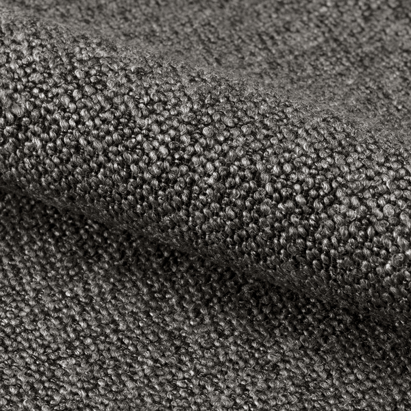 Armlehnenstuhl Magrin 2er-Set - Bouclé Stoff Moena: Anthrazit