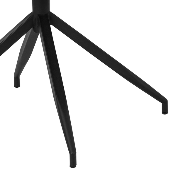 Drehbarer Armlehnenstuhl Sidaon - Strukturstoff Badia: Anthrazit