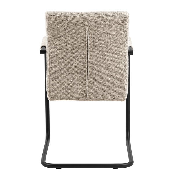 Freischwinger Marenla 2er-Set - Beige - Bouclé - Eisen - 51 x 85 x 65 cm