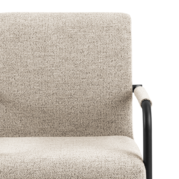 Freischwinger Marenla 2er-Set - Beige - Bouclé - Eisen - 51 x 85 x 65 cm