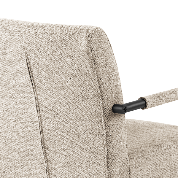 Freischwinger Marenla 2er-Set - Beige - Bouclé - Eisen - 51 x 85 x 65 cm