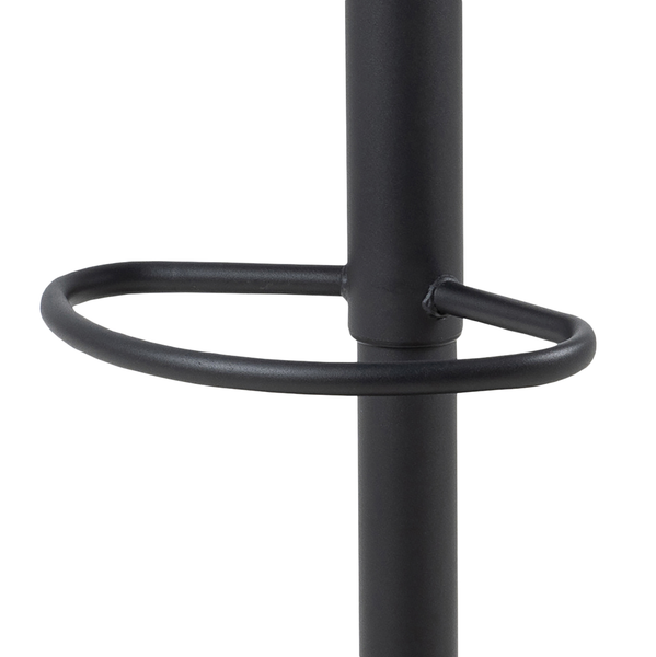 Barstuhl Tecaya 2er-Set - Webstoff / Eisen -  Graubraun / Schwarz - Graubraun