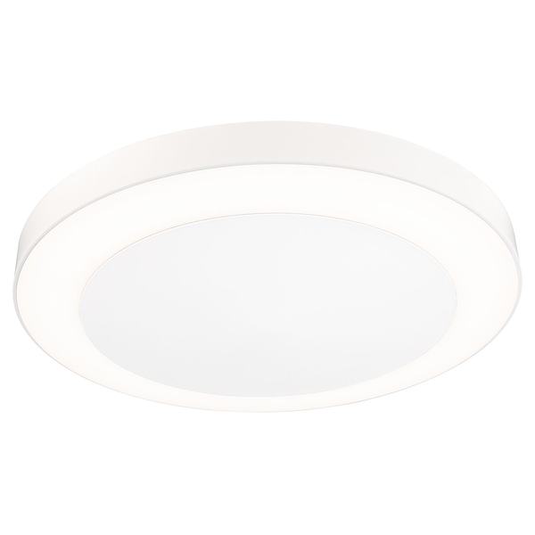 Deckenleuchte Circula - Polycarbonat - Weiß - 1-flammig - Weiß